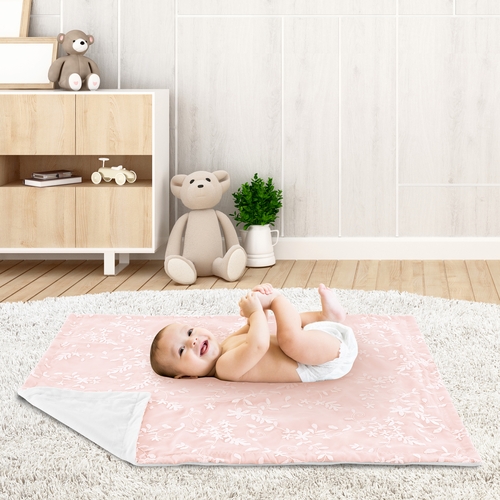 Lace Pink Collection Baby Blanket - alt image 2