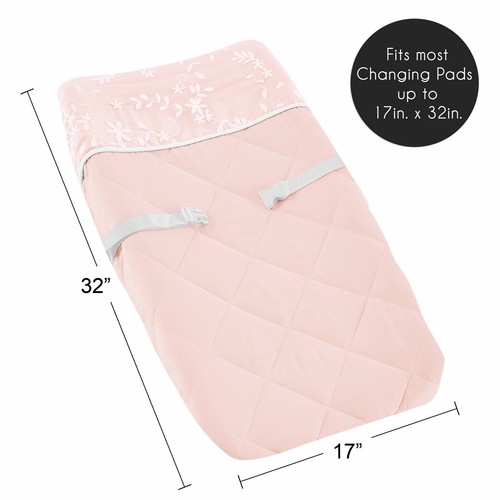 Lace Pink Collection Changing Pad Cover - alt image 4