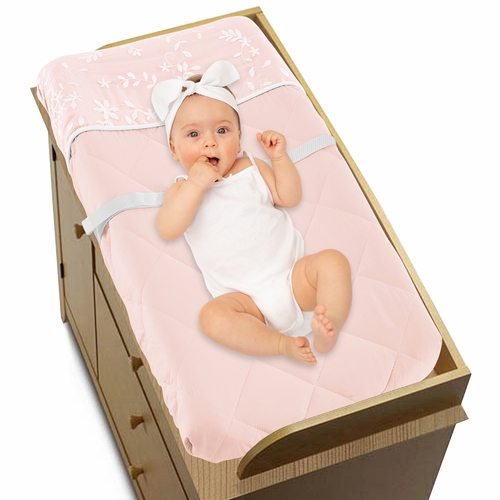 Lace Pink Collection Changing Pad Cover - alt image 2