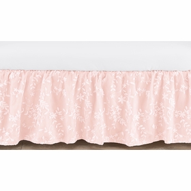 Lace Pink Collection Crib Bed Skirt