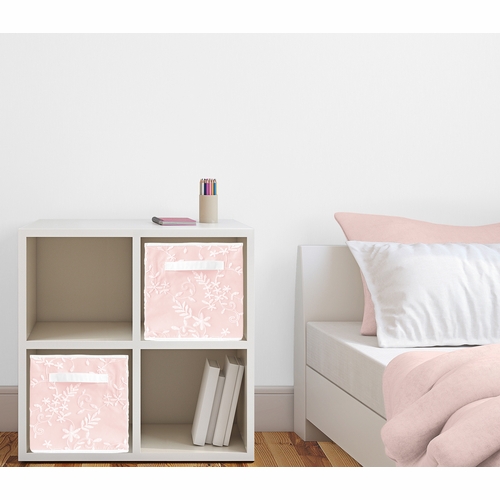 Lace Pink Collection Foldable Fabric Storage Bins - alt image 1