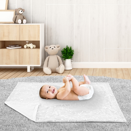 Lace White Collection Baby Blanket - alt image 2