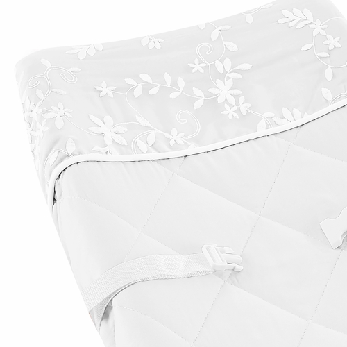 Lace White Collection Changing Pad Cover - alt image 3
