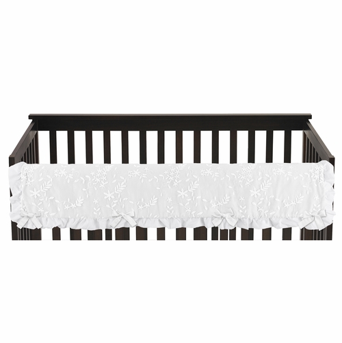 Lace White Collection Long Rail Guard Cover