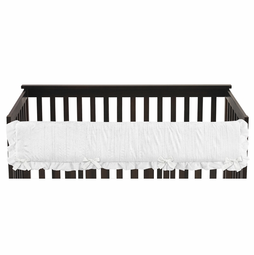 Lace White Collection Long Rail Guard Cover - alt image 1
