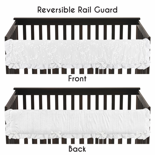 Lace White Collection Long Rail Guard Cover - alt image 3