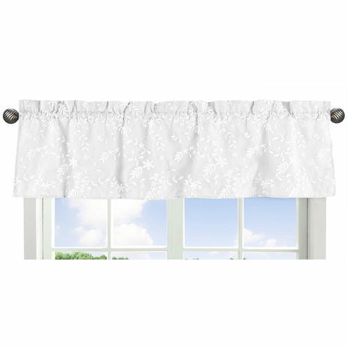 Lace White Collection Window Valance