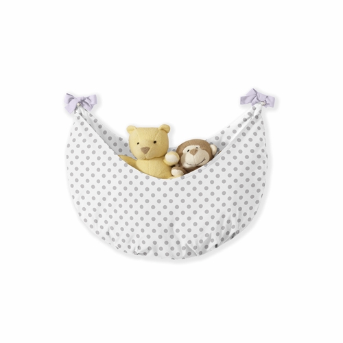 Lavender and Grey Watercolor Floral 9 Piece Crib Bedding Collection - alt image 4