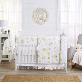 Lemon Collection 5 Piece Crib Bedding