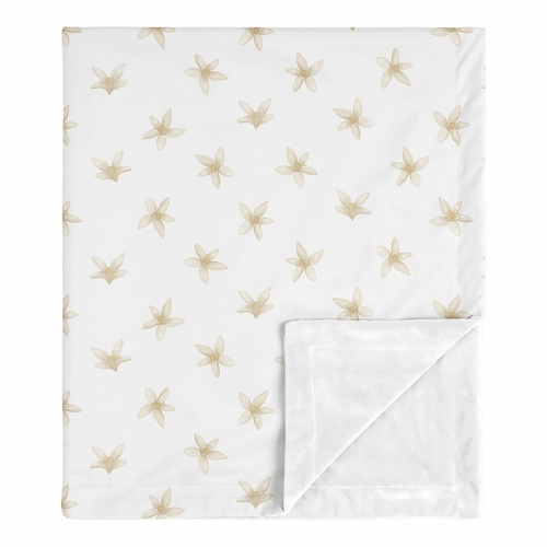 Lemon Collection Baby Blanket - Blossom Print