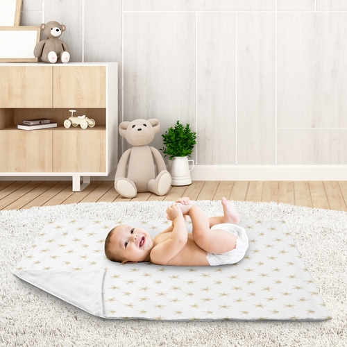 Lemon Collection Baby Blanket - Blossom Print - alt image 2