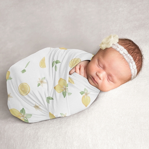 Lemon Collection Baby Swaddle Blanket