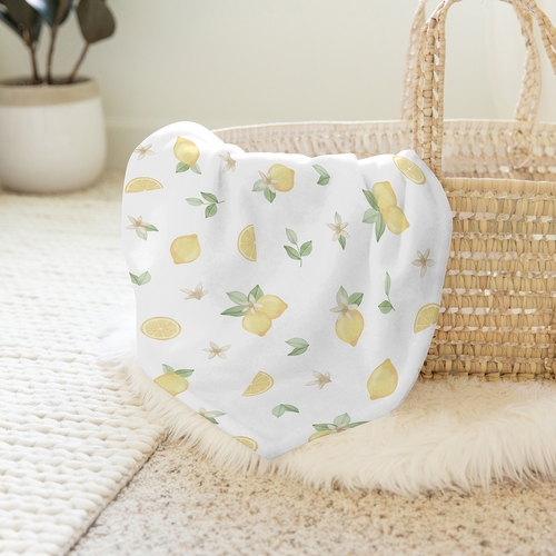 Lemon Collection Baby Swaddle Blanket - alt image 3