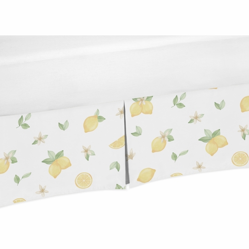 Lemon Collection Crib Bed Skirt
