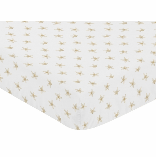 Lemon Collection Crib Sheet - Floral Blossom - alt image 2