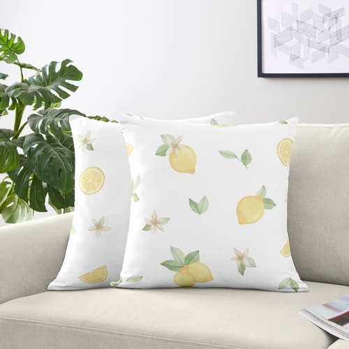 Lemon Collection Decorative Accent Throw Pillows - Set of 2 - alt image 1