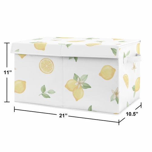 Lemon Collection Fabric Toy Bin Storage - alt image 2