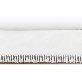 Lemon Collection Fringe Crib Bed Skirt