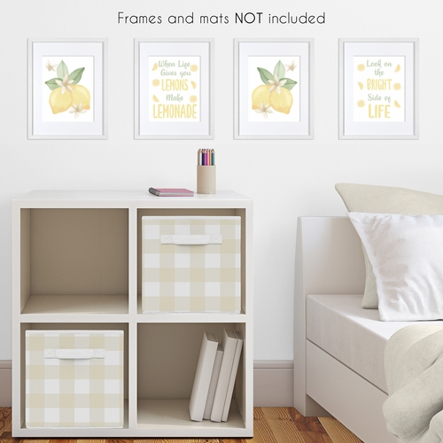Lemon Collection Wall Art Prints - Set of 4 - alt image 2