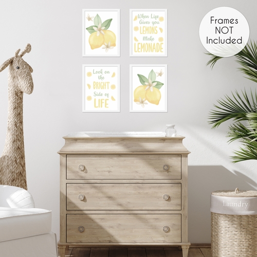Lemon Collection Wall Art Prints - Set of 4 - alt image 3