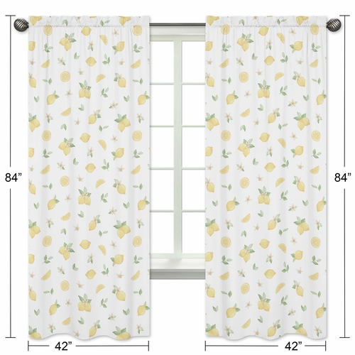 Lemon Collection Window Panels - Set of 2 - alt image 4