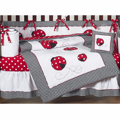Little Ladybug 9 Piece Crib Bedding Collection - alt image 1