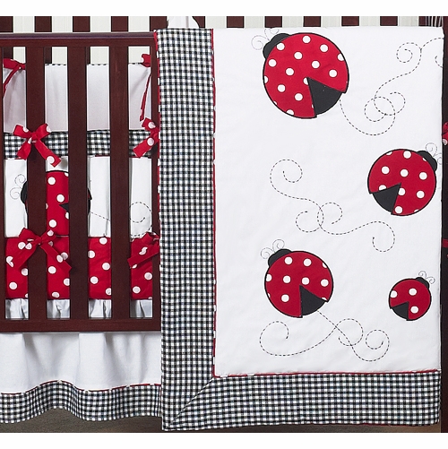 Little Ladybug 9 Piece Crib Bedding Collection - alt image 3