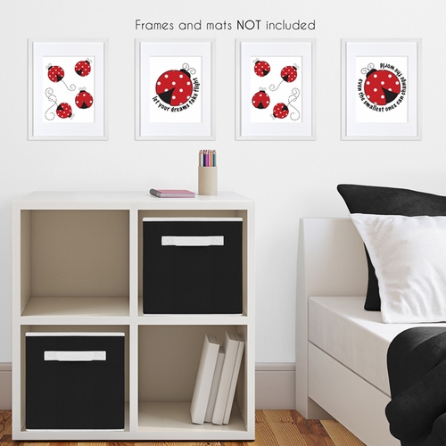 Little Ladybug Collection Wall Art Prints - Set of 4 - alt image 2