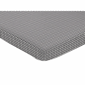 Little Ladybug Mini Crib Sheet - Gingham Print