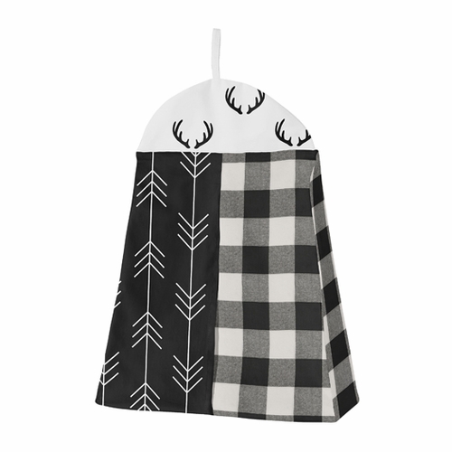 Lumberjack Black and White Collection 4 Piece Crib Bedding - alt image 4