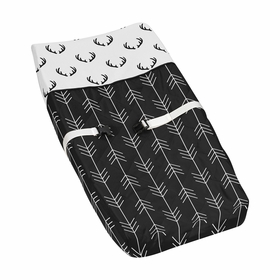 Lumberjack Black and White Collection Changing Pad Cover