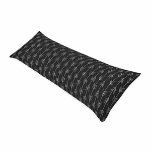 Lumberjack Black and White Collection Full Length Body Pillow Cover