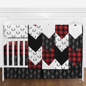 Lumberjack Collection 5 Piece Bumperless Crib Bedding