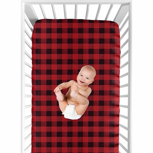 Lumberjack Collection Crib Sheet - alt image 3