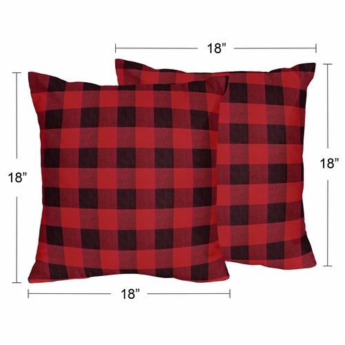 Lumberjack Collection Decorative Accent Throw Pillows - Set of 2 - alt image 3