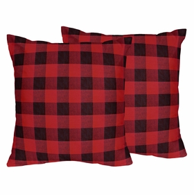 Lumberjack Collection Decorative Accent Throw Pillows - Set of 2