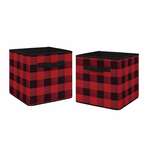 Lumberjack Collection Foldable Fabric Storage Bins