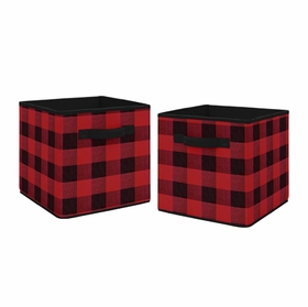 Lumberjack Collection Foldable Fabric Storage Bins