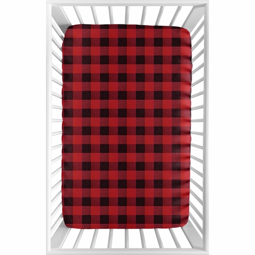 Lumberjack Collection Mini Crib Sheet - alt image 1