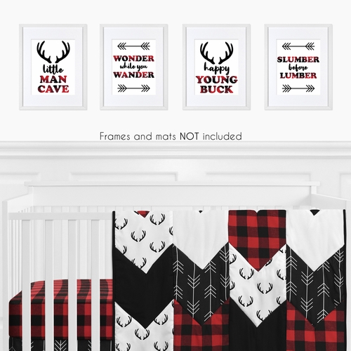 Lumberjack Collection Wall Art Prints - Set of 4 - alt image 1