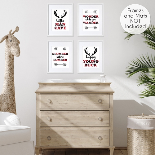 Lumberjack Collection Wall Art Prints - Set of 4 - alt image 3