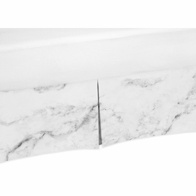 Marble Black and White Collection Crib Bed Skirt