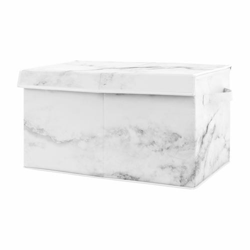 Marble Black and White Collection Fabric Toy Bin Storage