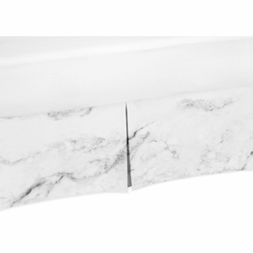 Marble Black and White Collection Queen Bed Skirt