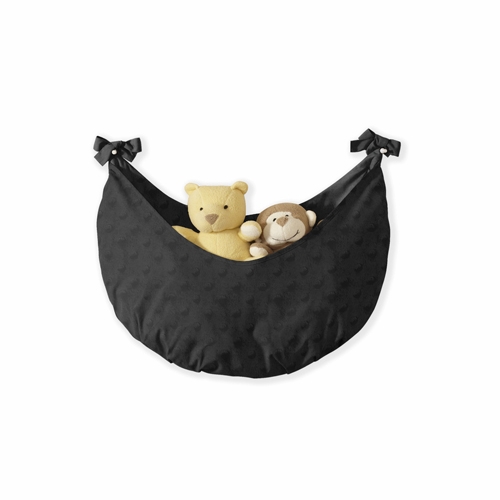 Minky Dot Black 11 Piece Bumperless Crib Bedding Collection - alt image 3