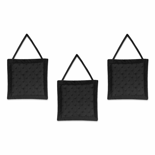 Minky Dot Black 11 Piece Bumperless Crib Bedding Collection - alt image 5