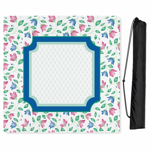 Mint Green Jester Collection Mahjong Mat for Table - Shipped Rolled