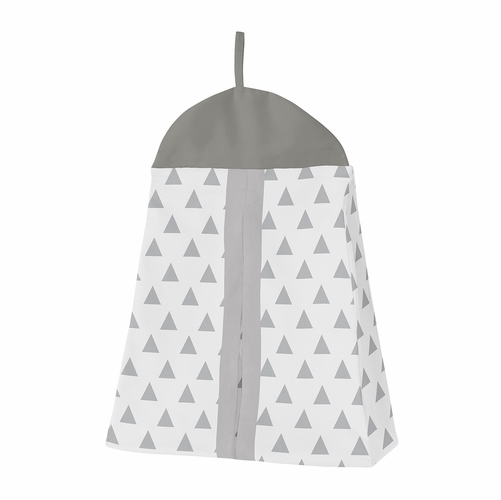 Mod Arrow Grey and White 4 Piece Bumperless Crib Bedding Collection - alt image 4