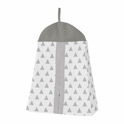 Mod Arrow Grey and White Collection 5 Piece Crib Bedding - alt image 5
