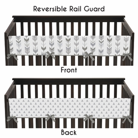 Mod Arrow Grey and White Collection Long Rail Guard Cover